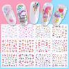 Nuevas pegatinas de arte de uñas transfronterizas ins marca de agua japonesa amor unicornio personalidad geométricas pegatinas para uñas uña