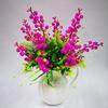 Flor simulada pequena torre de frutas vermelhas buquê de frutas de pinheiro sentir cola cereja vermelha casamento chinês arranjo de flores material decoração de casa