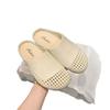 Zapatillas Planas Antideslizantes de Punta Cerrada Estilo Nuevo para Madres de Mediana Edad, Zapatillas de Medio Tacón para Uso en Exteriores, Venta al por Mayor de Zapatillas para Mujer