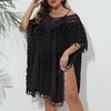 Blusa de vacaciones de playa para mujer, vestido de gasa con costuras a mano, sin espalda, sexy, de talla grande, transfronterizo, europeo y americano, para mujer