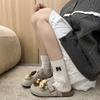 Zapatos de Mujer 2025 de Moda para Exteriores sin Cordones con Suelas Suaves, Diseño Lindo de Muñeco de Peluche, Sandalias de Punta Cerrada