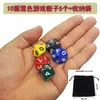 Dados Multicaras 0-9 Accesorios de Juego de Mesa Coc Juego de Mesa Dnd Dados Coloridos Dados Digitales Dados de 10 Caras