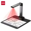 Scanner Deli Gk146 de Alta Resolução A4 (Cinza) Profissional de Escritório Digitalização Contínua Documentos A4 Vídeos de Ensino