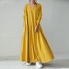 Spot de alta gama Otoño 2020 Harajuku Street hipster vestido largo de manga larga con cuello en V para mujer agente para unirse
