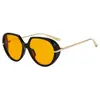 Gafas de Sol Aviador con Montura Redonda 2025 Nueva Moda Estilo Europeo y Americano Selección de Influencers de Ins Gafas de Sol de Moda para Mujer