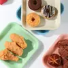 Plato Creativo de Paja de Trigo Vajilla Plato Cuadrado Plato para Escupir Huesos Plato Pequeño de Plástico Plato Doméstico con Hueso