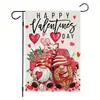 Bandeiras de Jardim Temáticas de Amor para o Dia dos Namorados, Gato e Cachorro, Best-Sellers Transfronteiriços, Bandeiras de Jardim de Linho Impressas em Ambos os Lados, Design Personalizado Disponível