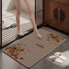 Alfombra de Piso Absorbente para el Hogar de Lino Imitación, Alfombrilla Antideslizante para Baño, Base de Goma Termoplástica Lavable, Alfombrilla para Entrada