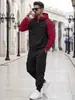 E-commerce Transfronteiriço Outono/Inverno Estilo Americano Forrado com Lã Casual Esportivo Multibolsos Roupa de Trabalho Calças Compridas Conjunto Masculino Casual ao Ar Livre
