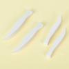 Fabricante de Guangzhou Pinzas Pequeñas de Plástico DIY Personalizadas Pinzas para Mascarilla Facial Pinza de Plástico Blanca en Ángulo Pinzas para Gusanos de Seda