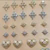 Buccellati Manicura Joyería de Circonita Lujo Ligero Estilo Retro Trébol de Cuatro Hojas Corazón Diamante para Uñas Super Brillante Accesorios Venta al por Mayor
