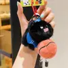 Jinnew muñeco de peluche de gato mascota con pelaje frito colgante lindo gatito de peluche frito llavero de muñeco regalo pequeño