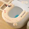 Cojín para asiento de inodoro de aromaterapia con asa, impermeable, lavable, EVA, funda universal para inodoro para uso doméstico