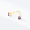 Pendientes de circonita color plata 925 para mujer, clavos mini para el cartílago del oído, de uso diario, nicho, alta calidad, para agujeros de oreja, venta al por mayor