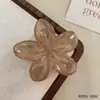 Clip de Plumeria de Venta Caliente Transfronterizo Flor Degradada de Gama Alta Moda Festiva Clip de Tiburón para la Parte Trasera de la Cabeza Accesorio para el Cabello