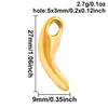 Colgante de Acero Inoxidable Chapado en Oro de 18 Quilates, Dijes de Chile Picante Tridimensionales, Colgante de Forma Irregular, Accesorios para Joyería DIY en Stock