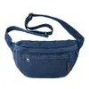 Bolso de mezclilla estilo Hong Kong nuevo 2025, bolso de mezclilla moderno para estudiante y viajero, bolso versátil de mezclilla y lona para hombres y mujeres