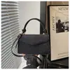 Peça Única Dropshipping Cor Sólida 2026 Casual Temperamento PU Simples Retrô Feminino Tendência Elegante Bolsa de Mão Crossbody Bolsa de Ombro Único