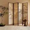 Nova Tela Zen Estilo Chinês, Antiga e com Aspecto Vintage, Divisória Wabi-Sabi para Sala de Estar e Sala de Jantar, Fundo Estético Dinastia Song, Estilo Chinês