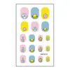 Fábrica Zhengxiang Adesivos de Unha Personalizados Adesivos para Nail Art em Gel Película de Esmalte à Prova d'Água Pó Glitter Cintilante Folha de Ouro Adesivos 3D de Imitação de Diamante