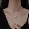 Delicado Collar con Colgante de Borla de Cintura Pequeña para Mujer Versátil Moda Temperamento Dulce Elegante Cadena para Clavícula Nicho Gargantilla Trendy