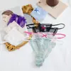 Verano 2026 Nuevo Estilo Japonés Sexy Tanga para Mujer Malla Transparente Pura Deseo Ropa Interior sin Costuras en Colores Macarrón
