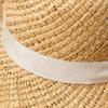 Nuevo Sombrero de Paja de Ala Ancha con Borde de Lana Mezclada de Papel Lafite y Paja para Primavera y Verano Moda al Aire Libre Playa Protector Solar Sombrero de Paja de Moda