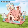 Popular Rompecabezas Estéreo 3D de Madera Educativo para Niños DIY Hecho a Mano Juguete de Descompresión Venta Directa del Fabricante Ensamblaje