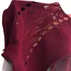 Fantasia de Natal lingerie sexy top de rede sexy com amarração no pescoço top de rede quente com recortes vermelho vinho top justo top de alça quente para garota quente