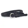 Cinturón tejido de hebilla de pasador para mujer de 1 cm, accesorio, cinturón casual decorativo, cinturón de moda para pantalones