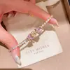 Pulseira com Fecho de Coração em Zircônia Banhada a Ouro Real 18k Pulseira de Luxo Leve Toque de Alto Padrão Acessório de Pulseira Exquisito Moderno Versátil para Mulheres