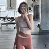 Novo colete fitness feminino 2025, roupa esportiva justa e respirável para ioga, corrida profissional, secagem rápida, com bojo no peito