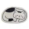 Lavable a Máquina Baño Absorbente Pareja Individual Puerta de Baño Mascota Imitación Cachemira Suave Alfombrilla de Piso Antideslizante y que No Suelta Pelusa