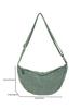 Bolsa de Hombro de Pana Nueva Familia U para Hombre y Mujer Otoño e Invierno 2024 Bolsa Dumpling Bolsa de Hombro Impermeable Bolso Ligero de Moda