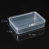 Caja de plástico PP rectangular, caja de almacenamiento rectangular, caja de almacenamiento transparente para piezas, caja de embalaje de productos pequeños, venta al por mayor