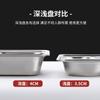 Marmita de Aço Inoxidável 304 com Compartimentos para Cantina Escolar, Aprofundada e Espessada, com Tampa, Marmita Quadrada Estilo Chinês