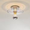 Luminária de Parede Simples Ondulada Estilo Antigo Vidro Designer Fundo de Parede Corredor de Entrada Corredor Luminária de Teto Decorativa Minimalista