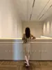 Estilo Old Money High-End Patchwork Gola Polo Falso Duas Peças Manga Longa Malha Camisa Feminina Outono 2026 Camisa