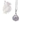 Colgante Redondo Facetado de Cristal Natural Gota de Agua Ágata Jade Collar Plano de Gota de Agua Joyería de Venta Caliente Transfronteriza DIY Venta al por Mayor