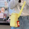 Bolsa para Teléfono Ins Estilo Japonés Bolso Cruzado Casual Bolsa para Botella de Agua de Viaje Bolsa Ligera para Taza de Agua Estudiante Bolsa Pequeña Deportiva para Mujer