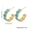 Amazon moda transfronteriza popular pendientes de gota de aceite cara sonriente creativa pendientes de temperamento simples y lindos para mujer distribución al por mayor