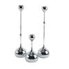 Candelabro de hierro galvanizado de estilo europeo transfronterizo, conjunto de tres piezas con gotas de agua, adornos ligeros de lujo para mesa de comedor, candelabro romántico