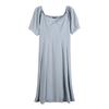 Verão Novo Grande Tamanho Roupas Femininas 200 Jin Tesão mm Simples Hepburn Estilo Cintura Alta Cintura Apertada Vestido 210071