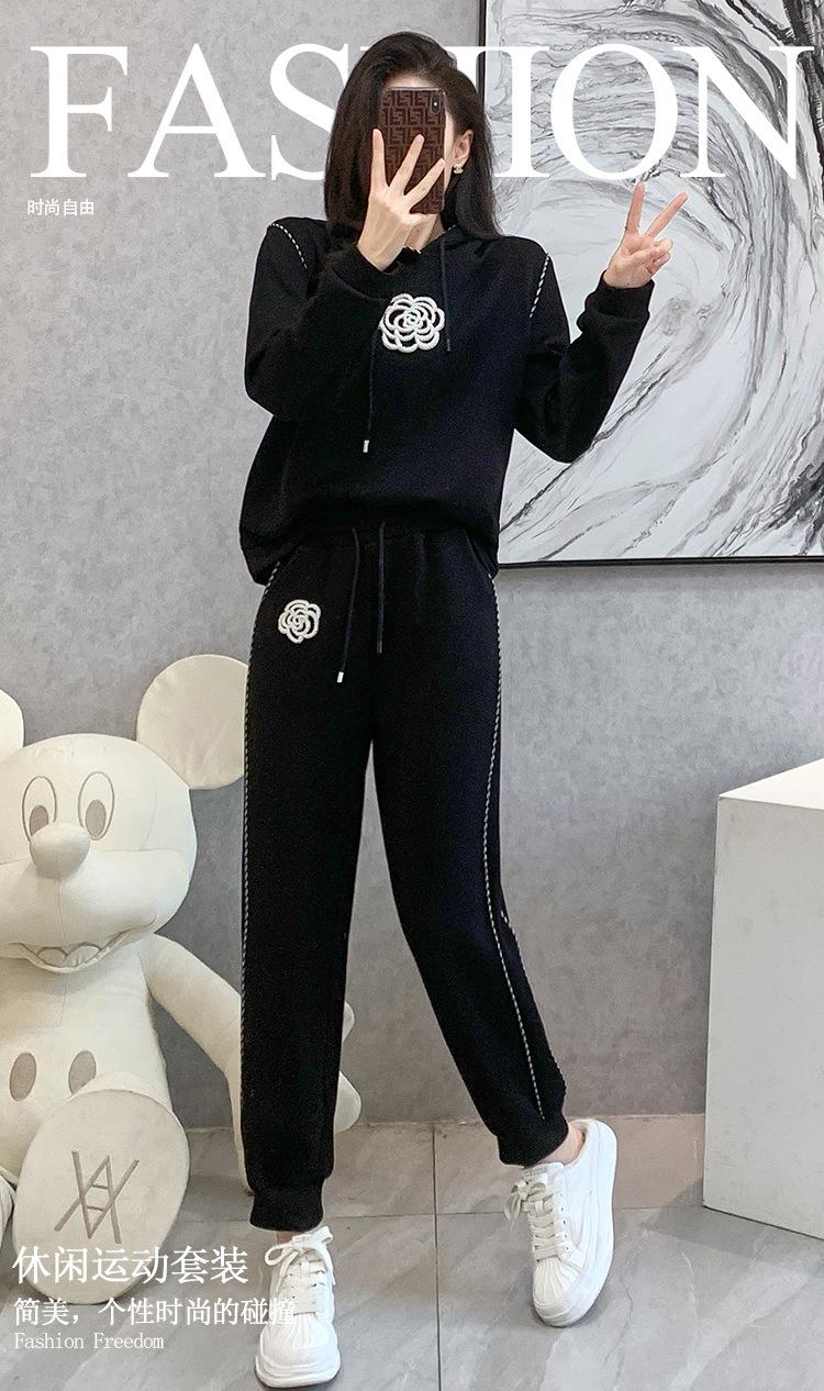 跨境淘货源2023秋季新款街头潮流减龄小个子爆款欧货网红款运动套装休闲运动气质休闲时尚流行新款秋装秋装女装时尚套装套装女装秋季套装女套装女女士运动服女装两件套套装卫衣套装休闲套装秋季套装女装时尚套装盐系休闲套装女装2023