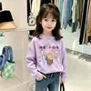 Primavera/Otoño 2026 Nuevo para Bebés Niños Super Bonita Camiseta de Algodón Puro Otoño Temprano Niñas Manga Larga Estampado de Dibujos Animados