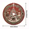 Nueva Falda para Árbol de Navidad con Diseño de Mejor Venta en Amazon Decoración para Base de Árbol Impresión Digital Suministros Navideños Decoraciones
