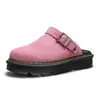 Pantuflas de Pareja de Talla Grande Transfronterizas Zapatos de Hombre de Cuero Genuino Zapatos de Mujer Sandalias Pantuflas Casuales de Moda Zapatos de Playa Populares Ultraligeros