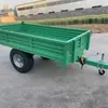 Remolque Volquete Agrícola de Alta Resistencia Remolque para Transporte de Granos en Tierras de Cultivo Remolque para Transportar Materiales Remolque Agrícola de Doble Eje con Frenos de Aire