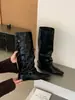 Primer encuentro: Botas punk de estilo coreano para adelgazar, hasta la rodilla, con plataforma interior para aumentar la altura, botas largas apiladas de pierna ancha, estilo callejero de moda