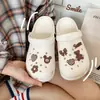 En stock Zapatos de Verano Quick-hair tipo Cueva para Mujer con Girasol Desmontable Corazón de Niña Lindos Zapatos de Exterior con Suela Gruesa Suave